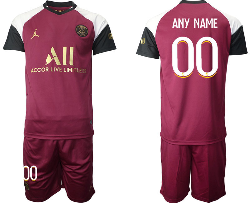 Men 2021 Paris Saint Germain away custom soccer jerseys->customized soccer jersey->Custom Jersey